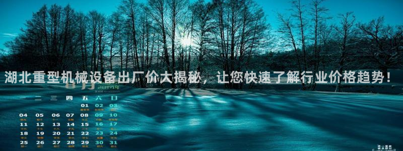 杏盛平台登陆地址：湖北重型机械设备出厂价大揭秘，让您快速了解行业价格趋势！