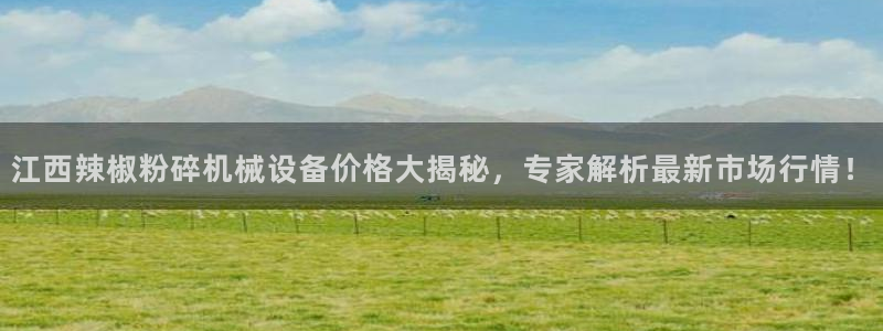 杏盛平台上级：江西辣椒粉碎机械设备价格大揭秘，专家解析最新市场行情！