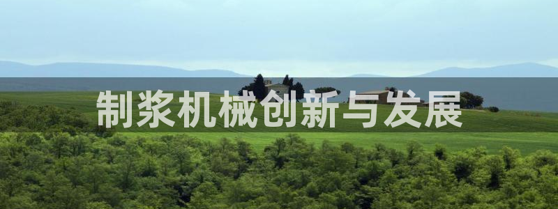 杏盛平台主管：制浆机械创新与发展