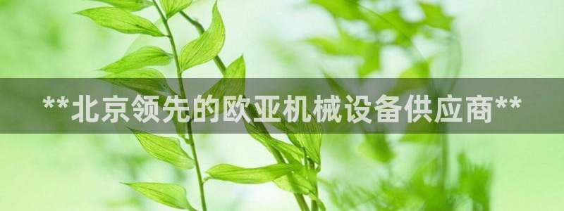 杏盛平台登陆：**北京领先的欧亚机械设备供应商**