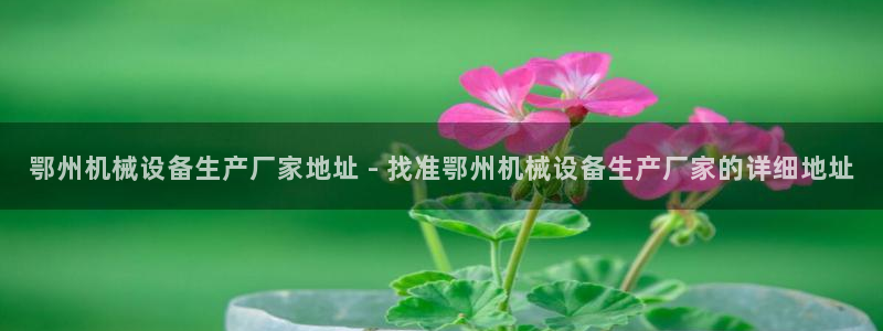 杏盛平台登陆地址：鄂州机械设备生产厂家地址 - 找准鄂州机械设备生产厂家的详细地