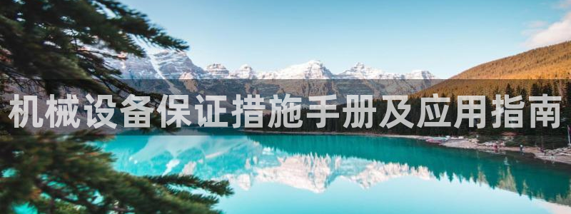 杏盛平台主管：机械设备保证措施手册及应用指南